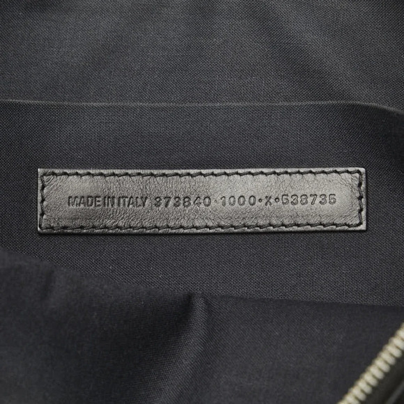 Authentic Balenciaga Navy Clip L Canvas Clutch Bag - Picture 9 of 11